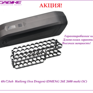 Аккумулятор Li-ion 48V-7,8Ah DMENG 26E в боксе Hailong Sea1