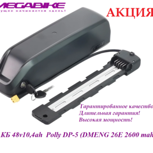 Аккумулятор АКБ 48v10,4ah 35a 26E в быстросъемном боксе Polly DP‑5