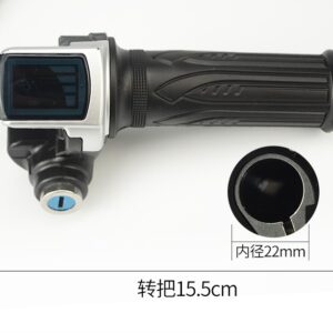 Ручка газа полная с жки индикатором заряда и ключом 48v Qimonda